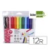 Rotulador liderpapel jumbo bolsa 12 unidades colores surtidos