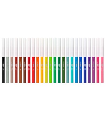 Rotulador liderpapel slim caja de 24 unidades colores surtidos