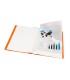 Carpeta liderpapel escaparate 47481 10 fundas polipropileno traslucida din a4 naranja frosty