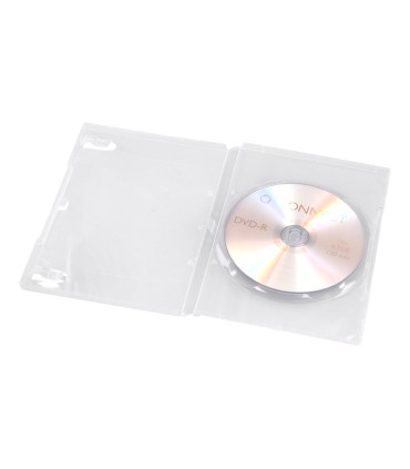 Caja dvd q connect transparente pack de 5 unidades