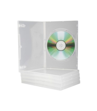 Caja dvd q connect transparente pack de 5 unidades