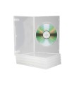 Caja dvd q-connect transparente pack de 5 unidades