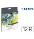 Rotulador lyra aqua brush duo caja de 12 colores