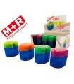 Sacapuntas m+r neo light 2 usos con deposito -colores surtidos