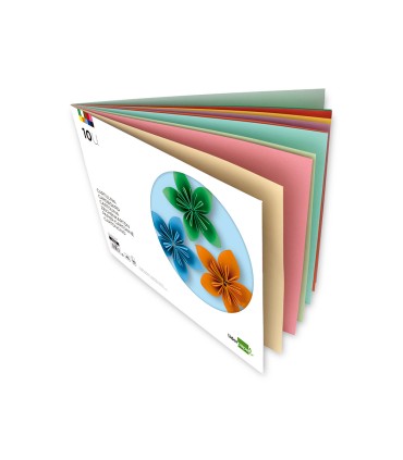 Bloc trabajos manuales liderpapel cartulina 297x420 mm 10 hojas colores surtidos