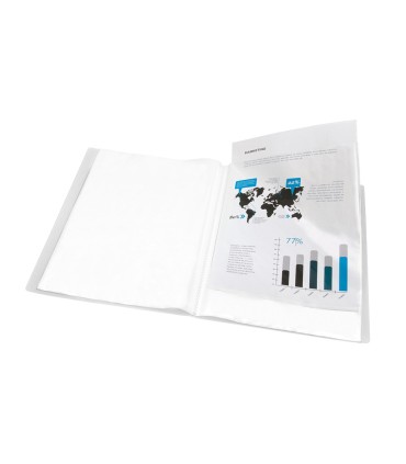 Carpeta liderpapel escaparate 47074 60 fundas polipropileno din a4 transparente translucido