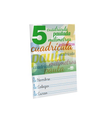 Libreta liderpapel pautaguia tapa cartoncillo 32 hojas din a5 70 g cuadriculado pautado 5 mm