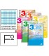 Cuaderno espiral liderpapel folio pautaguia tapa blanda 80h 75 gr cuadro pautado 3mm con margen colores surtidos