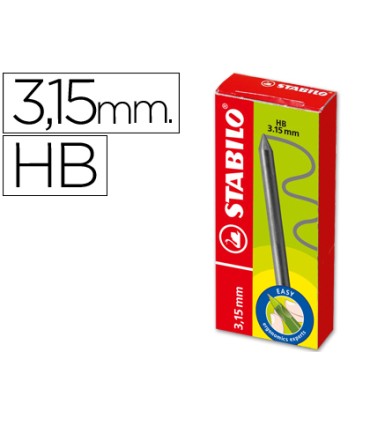 Minas stabilo easy ergo grafito hb 315 mm caja de 6 minas