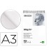 Bloc dibujo liderpapel esbozos espiral a3 297x420mm 100 hojas 90gr m2 sin recuadro