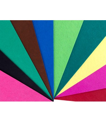 Bloc trabajos manuales liderpapel fieltro 240x315mm 10 hojas colores surtidos