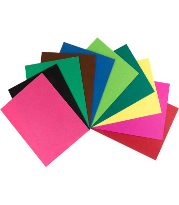 Bloc trabajos manuales liderpapel fieltro 240x315mm 10 hojas colores surtidos