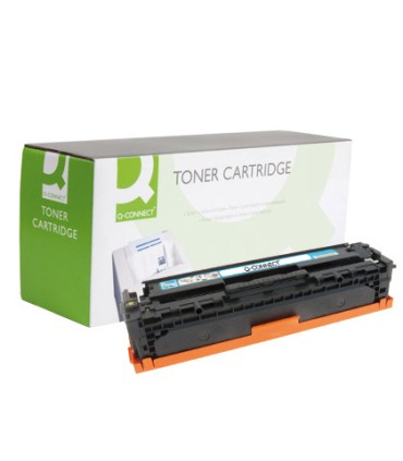 Toner q connect compatible hp cb541a color laser jet 1215 1515 1518 1400pag cian