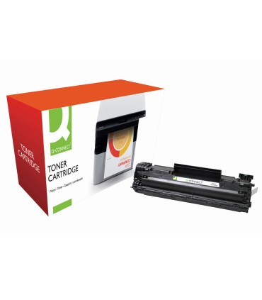 Toner q connect compatible hp cb435a para laserjet p1005 p1006 1500pag negro