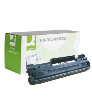 Toner q connect compatible hp cb435a para laserjet p1005 p1006 1500pag negro