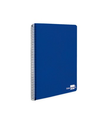 Cuaderno espiral liderpapel cuarto tapa dura 80h 60 gr cuadro 4mm con margen colores surtidos