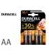 Pila duracell alcalina plus aa blister con 4 unidades