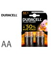 Pila duracell alcalina plus aa blister con 4 unidades