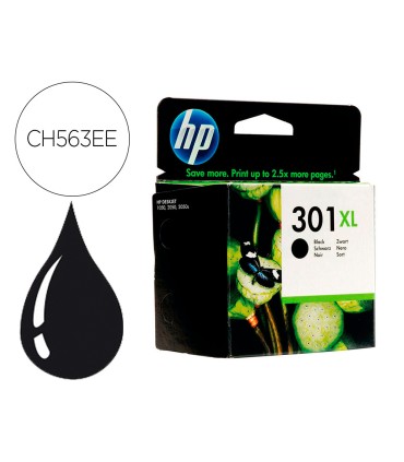 Ink jet hp 301xl negro deskjet 5530 1010 1510 2540 alta capacidad