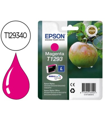 Ink jet epson stylus t1293 magenta sx420w 425w office bx305f bx320f alta capacidad 