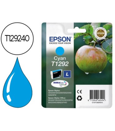 Ink jet epson stylus t1292 cian sx420w 425w office bx305f bx320f alta capacidad 