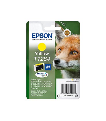 Ink jet epson t1284 amarillo sx125 sx420w 425w office bx305f capacidad