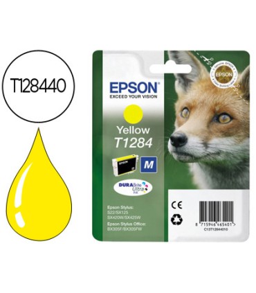 Ink jet epson t1284 amarillo sx125 sx420w 425w office bx305f capacidad