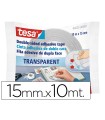 Cinta adhesiva tesa doble cara transparente 10 mt x 15 mm