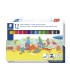 Rotulador staedtler color jumbo trazo 3 mm estuche de 12 unidades colores surtidos