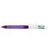 Boligrafo bic cuatro colores con grip colores pastel punta 1 mm