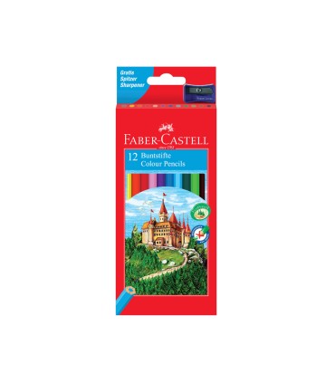 Lapices de colores faber castell c 12 colores hexagonal madera reforestada