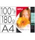 Papel fotografico apli glossy din a4 pack 100 hojas de 180 gr