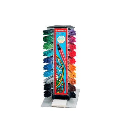 Rotulador stabilo acuarelable pen 68 counter expositor 240 unidades colores surtidos