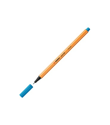 Rotulador stabilo punta de fibra point 88 azul celeste 04 mm