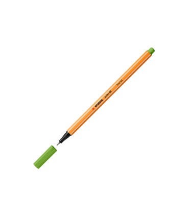 Rotulador stabilo punta de fibra point 88 verde manzana 04 mm