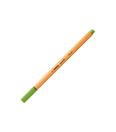 Rotulador stabilo punta de fibra point 88 verde manzana 04 mm