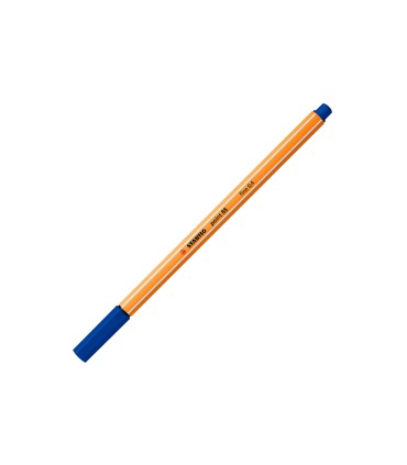 Rotulador stabilo punta de fibra point 88 azul ultramar 04 mm