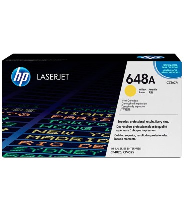 Toner hp color laserjet cp4025 cp4525 ce262a amarillo 11000 pags