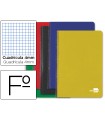 Cuaderno espiral liderpapel folio tapa dura 80h 60 gr cuadro 4mm con margen colores surtidos