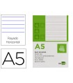 Bloc notas liderpapel horizontal a5 80 hojas 60g/m2 perforado