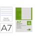 Bloc notas liderpapel horizontal a7 80 hojas 60g m2 perforado