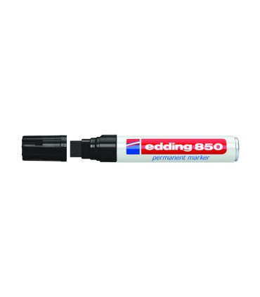 Rotulador edding marcador permanente 850 negro punta biselada 5 15 mm recargable