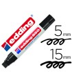 Rotulador edding marcador permanente 850 negro punta biselada 5-15 mm recargable