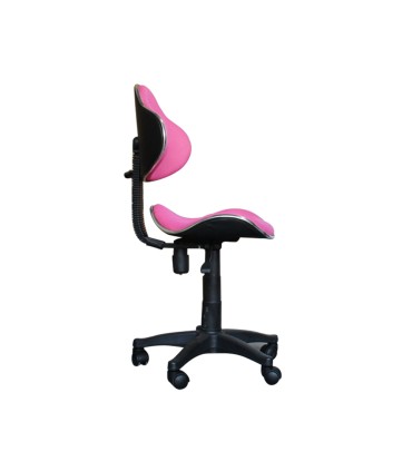 Silla giratoria q connect respaldo medio regulable altura 820120mm ancho 430mm y prof 440 mm rosa