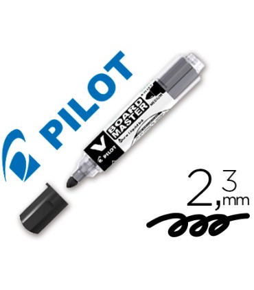 Rotulador pilot v board master para pizarra blanca negro tinta liquida trazo 23mm