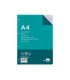 Recambio liderpapel a4 100 hojas 100g m2 cuadro 2mm con margen 4 taladros