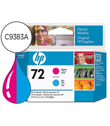 Ink jet hp 72 cabezal magenta y cian designjet t610 1100