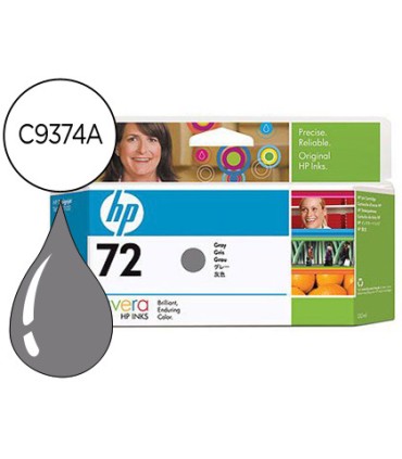 Ink jet hp 72 gris foto designjet t610 1100 130ml 