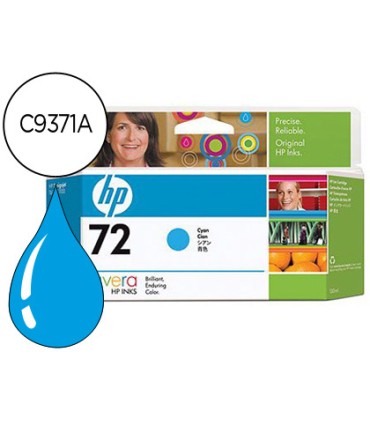 Ink jet hp 72 cian designjet t610 1100 130ml 