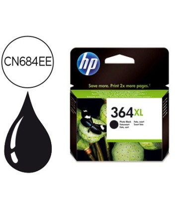 Ink jet hp 364xl negro photosmart premium c309a series c5300 c6300 b8500 d5400 550 pag